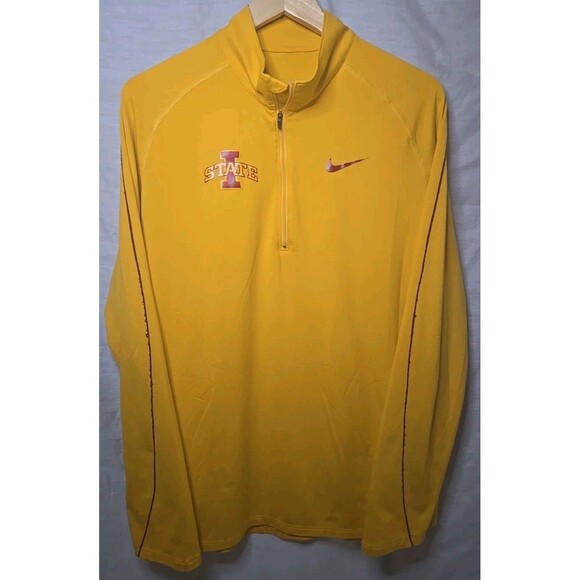 Nike Other - Iowa State Cyclones Nike Long Sleeve Shirt, Made In USA, Sz Large, Yellow/Red